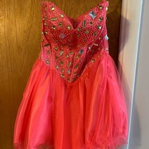 Short Pink Prom Dress